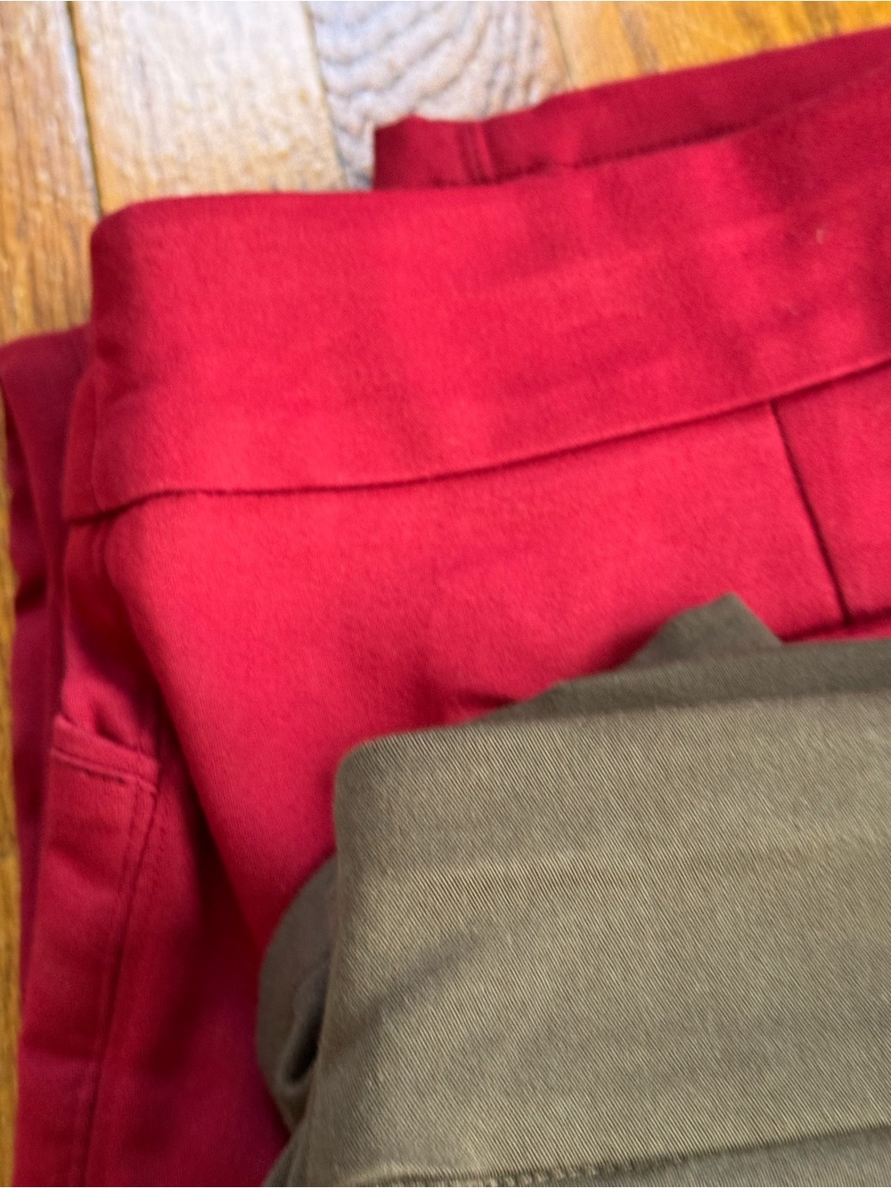 Croft & Barrow Straight Leg Pants- Black, Navy, Teal, Khaki, Red,   BROWN Sold - Picture 13 of 14